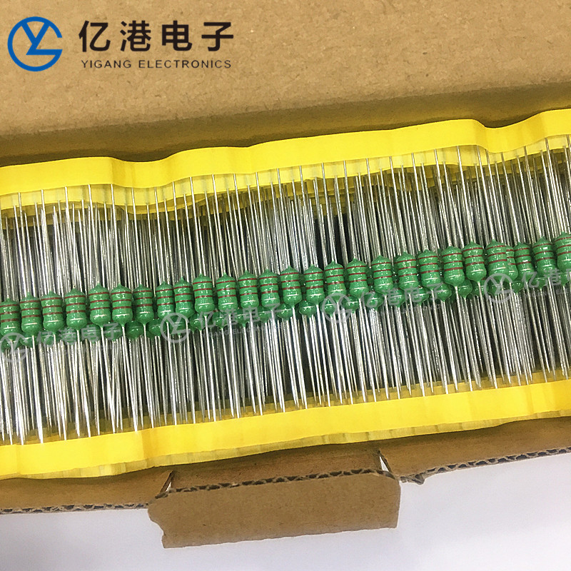 直插色环电感 0510-2.2MH 2200UH 1W 色码电感 10%编带1000只