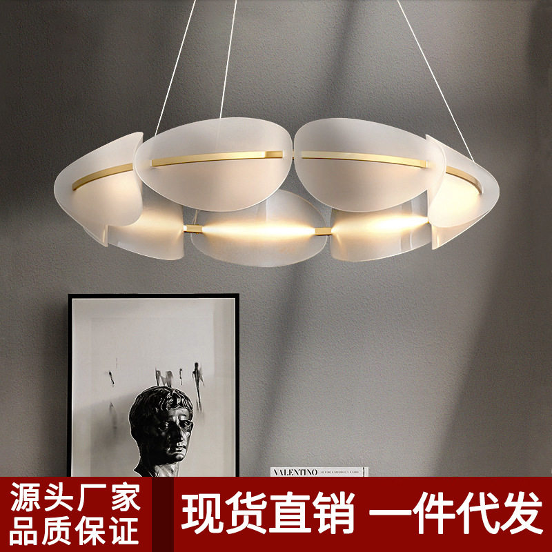 北欧设计创个性花瓣吊灯后现代简约别墅样板房客厅餐厅卧室创意灯