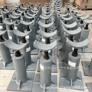 管道调节支架 可调节管道支撑带弧形板 平板支撑阀门支座 创恒做