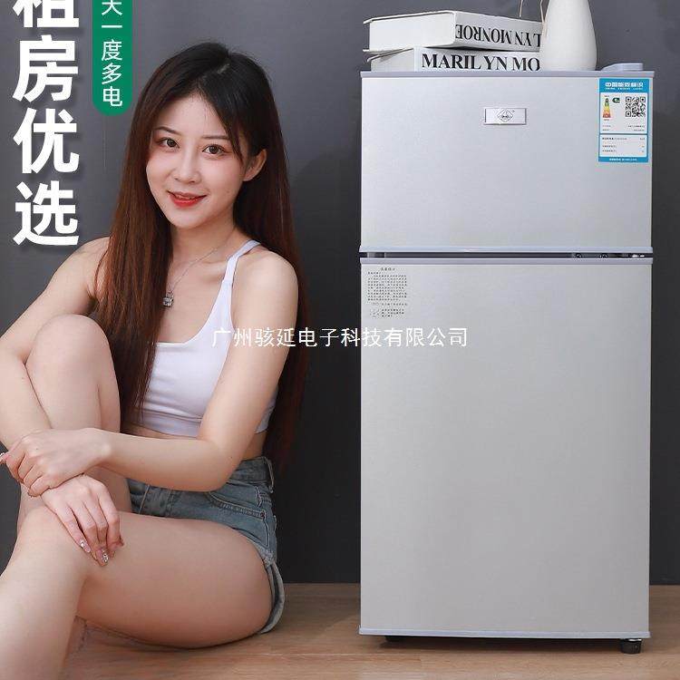 小冰箱家用小型宿舍出租房冷冻冷藏迷你双开门电冰箱一级节能省电