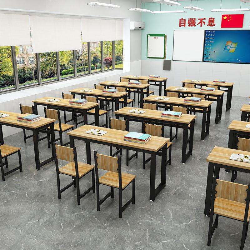 学校课桌椅员工培训桌会议室条形桌辅导班补习班课桌椅成人培训桌
