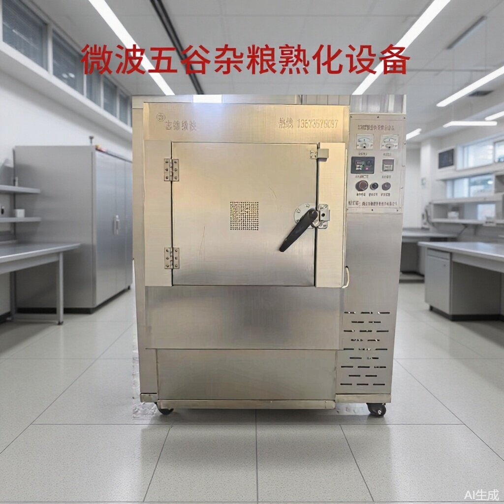 小型微波炒货机五谷杂粮面滚筒炒货机粉体滚筒炒锅小型微波机