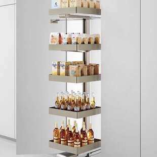 诺米魅影系列航母台全拉出高身拉篮橱柜调味篮工具栏厨房收纳柜