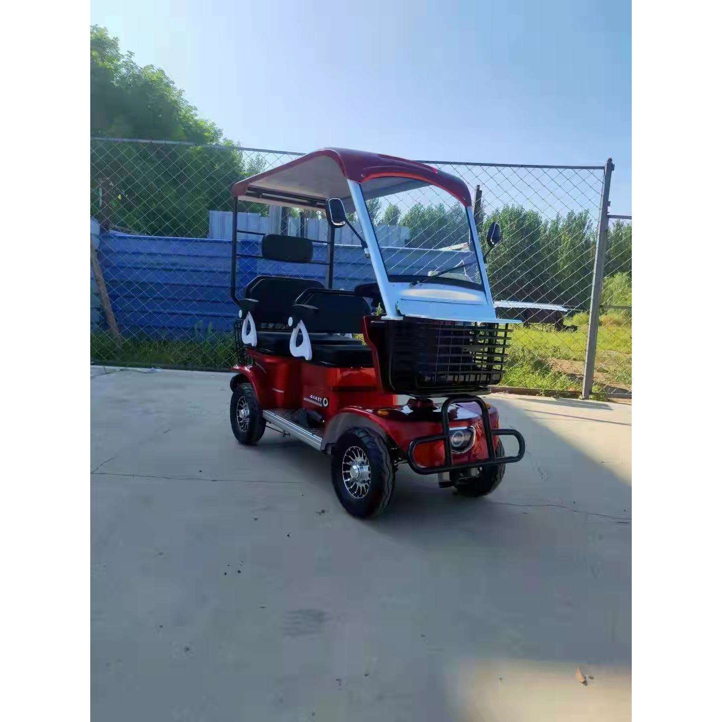 天津电动四轮车小型老人年代步电动四轮车家用商用载客电动四轮车