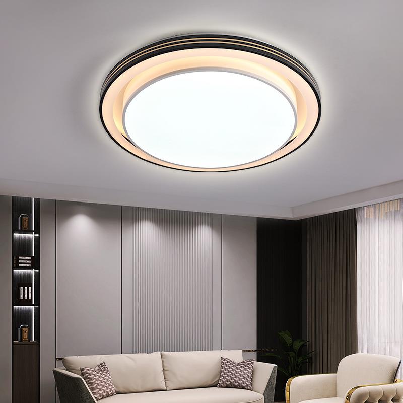 led吸顶灯圆形现代简约大气客厅灯2023新款家用卧室灯长方形灯具