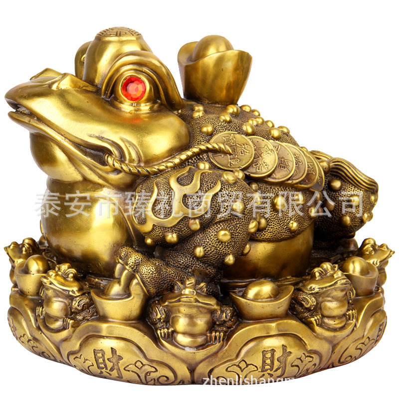 铜金蟾摆件