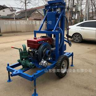 家用水井钻机大马力柴油水井钻机路面穿越打井机农田灌溉打井机