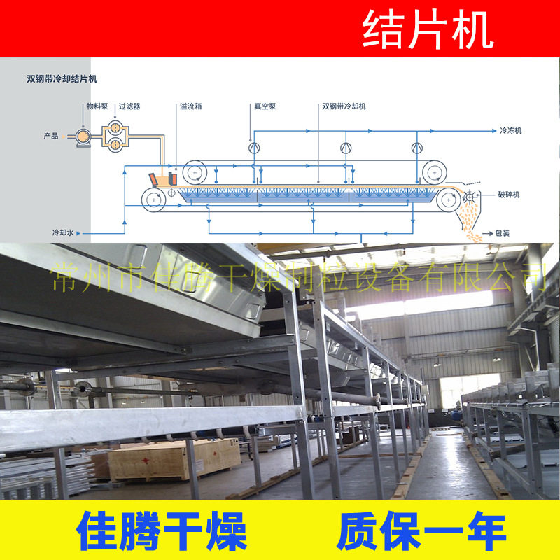 日化原料双钢带结片冷凝机