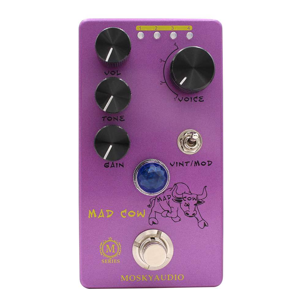 MOSKYAUDIO MAD COW DISTORTION吉他效果器 失真效果器