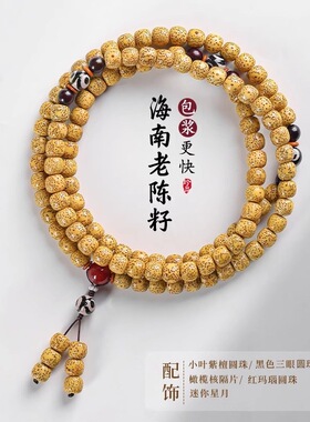 寒山星月菩提子手串108颗佛珠