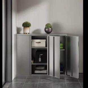 钉制不衣锈钢04柜不锈无品牌/钢柜收纳柜衣多层储3物柜大容量阳台