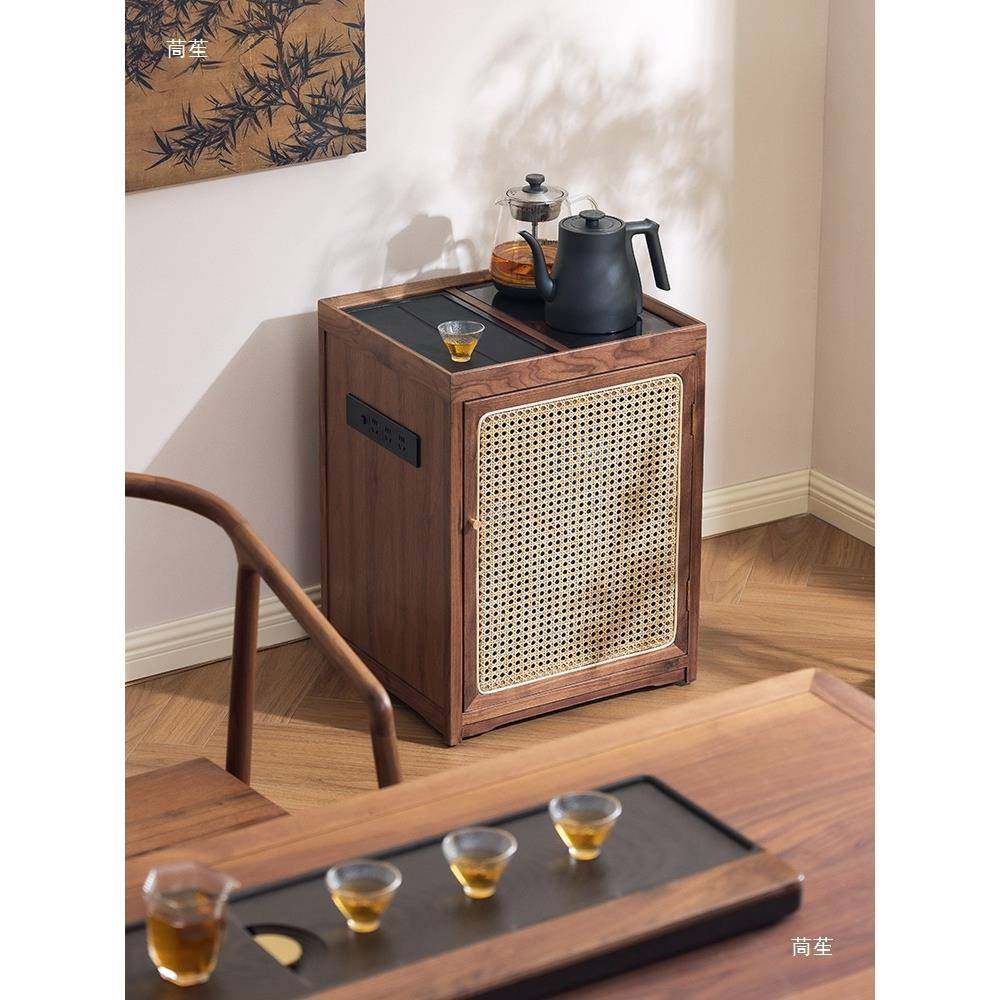 黑桃木茶吧机真藤编家移动茶台胡用小茶台自SUK动烧水几桌茶边柜,商业/办公家具,办公储物柜,淘宝优惠券,粉丝福利购,淘宝优惠卷