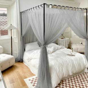 家用加密蚊落地床 学宿舍蚊帐0801夏季 2生025新款 宫廷风蚊帐帐法式