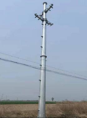 电力钢管杆热锌防腐KP-011高压输电线路塔杆工镀程用钢构结钢杆设