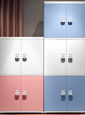 卡通双开门塑料简收纳NMW25018柜特号加厚易儿大童衣柜家用室衣橱