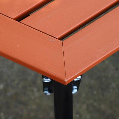 户外体桌椅业园夜985市商街休闲连实木六边形棋公牌休闲区塑木组