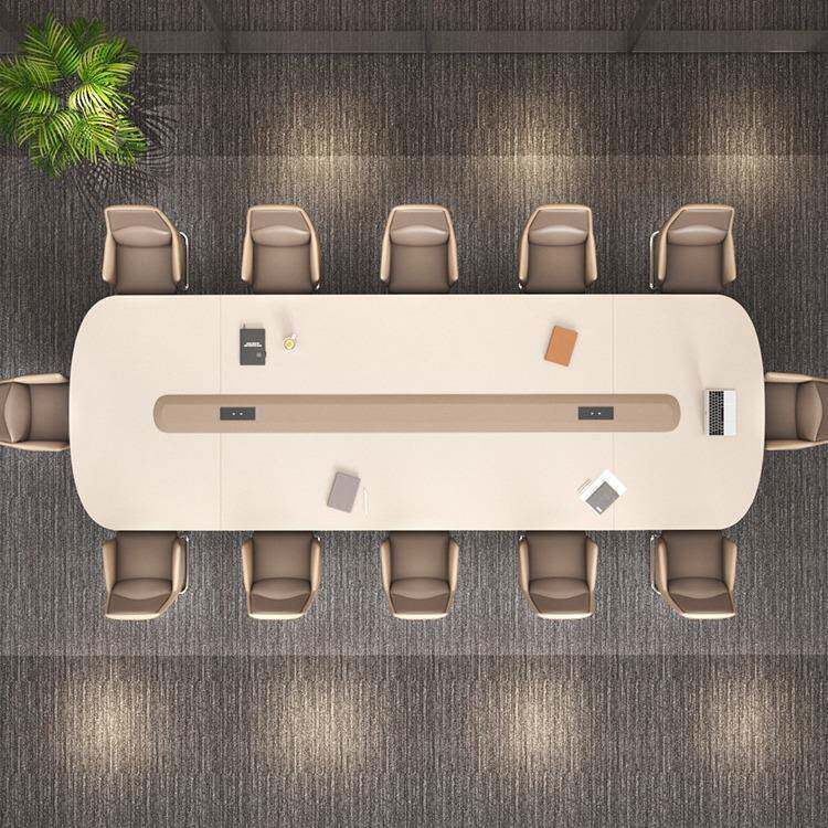 会议大长桌约现代长条桌开会桌桌会议简室桌椅组无品牌/合型洽谈