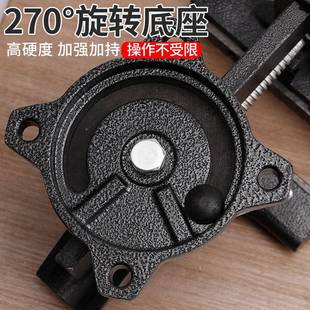 台钳功小型多能工作台家万重型台虎钳虎605桌钳工业级夹用具木向工