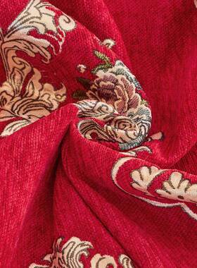 式皮沙发套欧罩盖套F76TM6H9沙发巾布全盖垫四季通用结婚全布包红