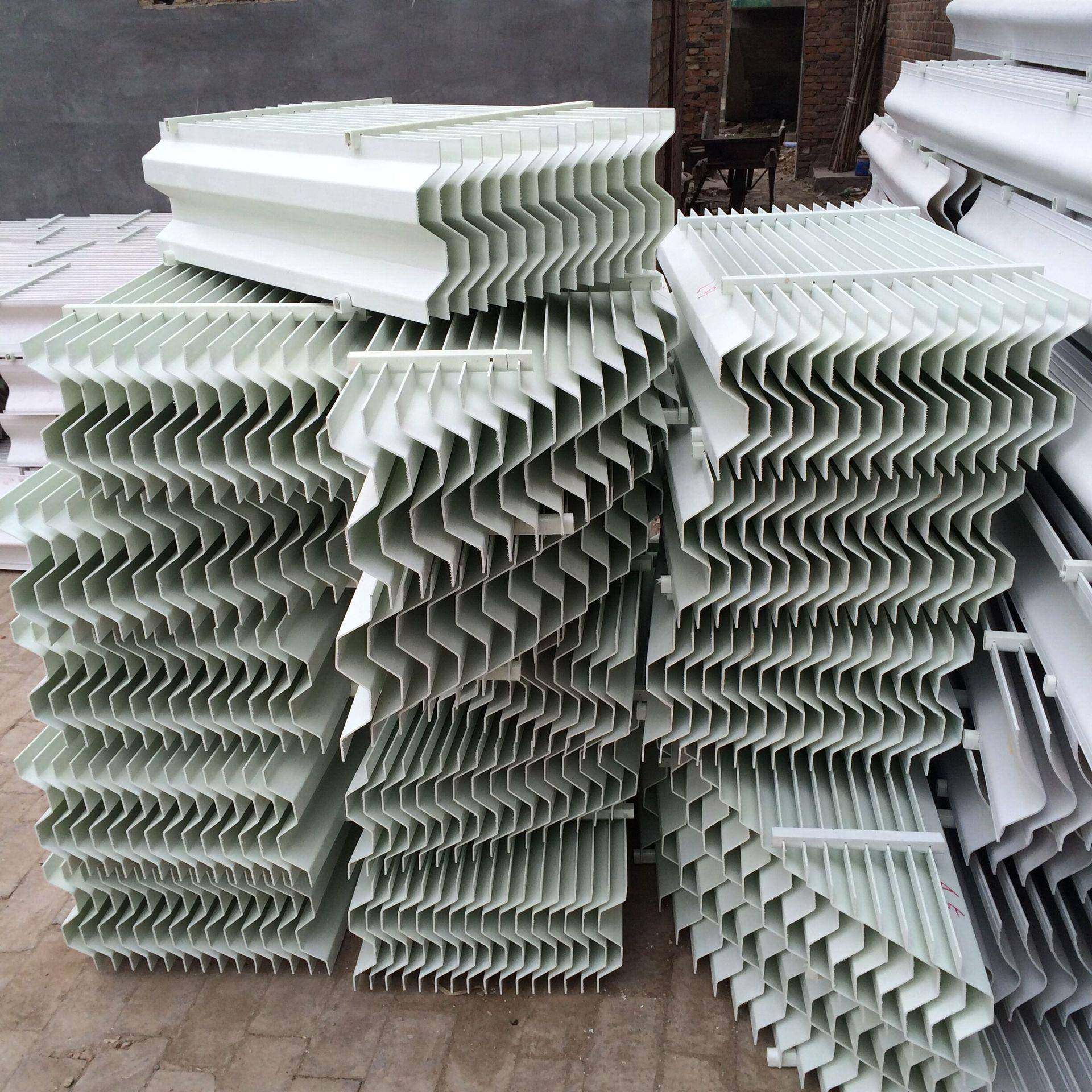 生产璃钢除雾器折水脱无品牌/硫塔PP平板除沫器S型C型污玻两通道