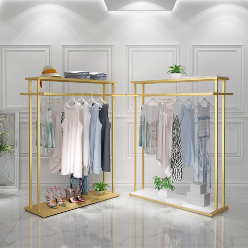 现代简约服装店中岛展示架 商场服装店落地式服装架 展厅陈列货架