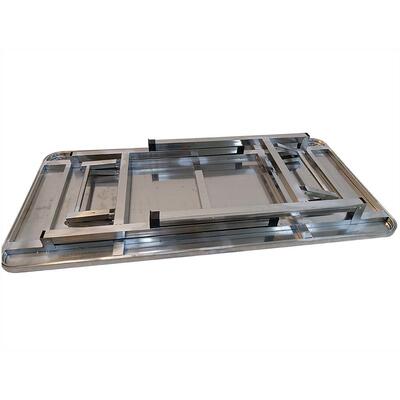 不锈钢折桌叠子连体加厚6*120*7HL10892室外摊摆地桌户0外烧烤桌