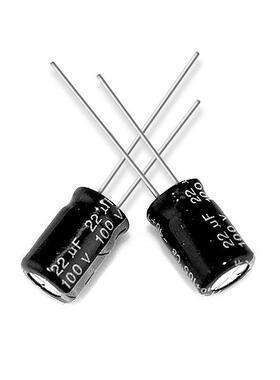 电解电容10电022UFV体积6.3*YFO1V1mm22UF/100音频控制板用容器