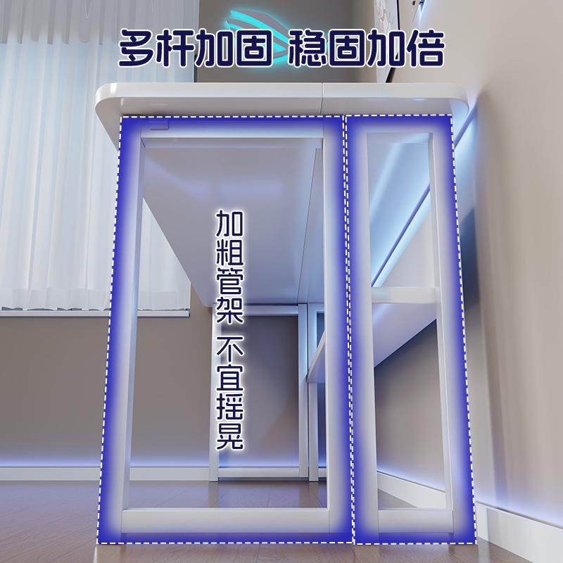 折叠桌可折电脑电桌书家用办公桌卧室叠学习桌竞桌小桌JQA子卧室
