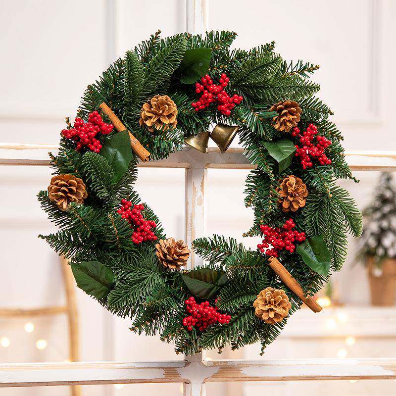 DMI圣诞装饰圣节藤条花环装品圣树场景布诞置摆件道具诞圣诞饰饰