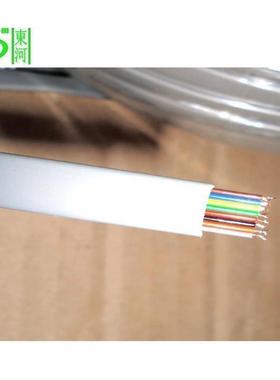 白色8扁线裸铜电线水TJS晶头话信号芯传输深音圳安防监控门铃视频