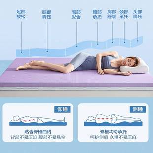 针织棉乳记忆棉床软垫垫加防塌慢回弹凝胶床垫学生宿舍胶薄厚464