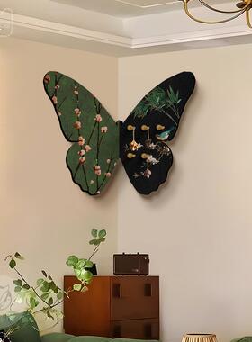 中古风厅转角装饰画蝴蝶洞洞板客物古挂画入复户HJBJ-202玄关置架