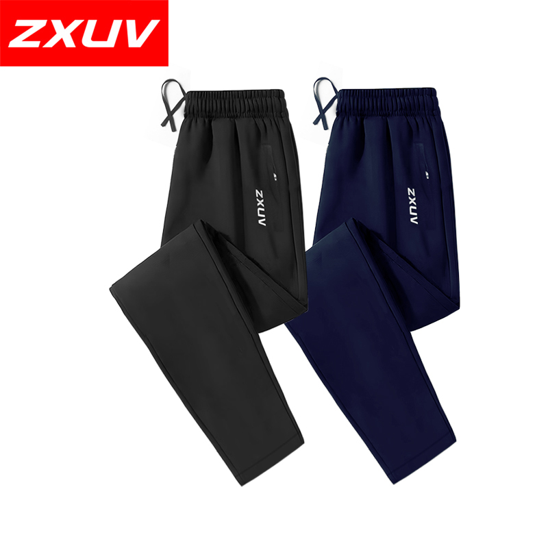 长裤zxuv高弹加绒跑步宽松男女款