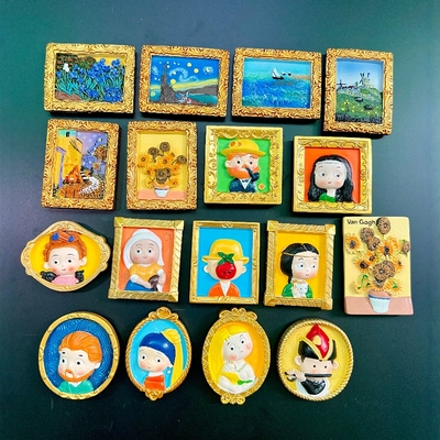 世界名画石膏娃娃白胚DIY彩绘