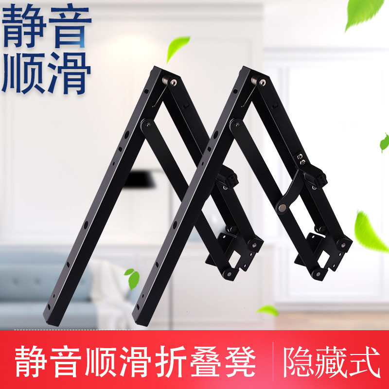 玄关椅门口鞋柜换鞋壁凳挂墙隐藏式缓冲阻尼穿鞋折叠凳五金配件