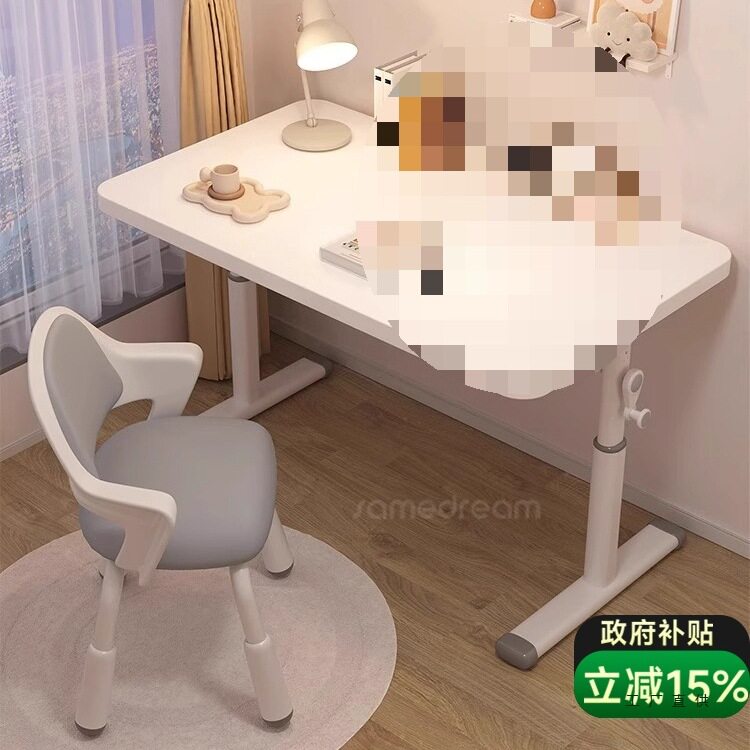 可升降儿童学习桌简易书桌小学生课桌椅套装家用桌子写作业写字桌