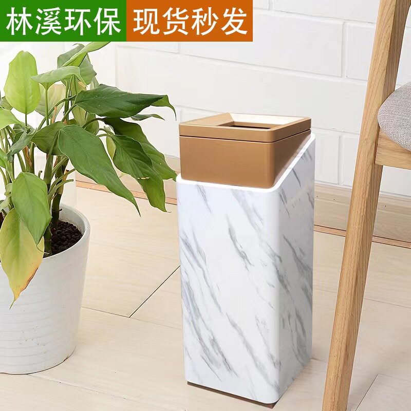 现货酒店大堂垃圾桶不锈钢立式商场电梯口售楼大厅果皮箱带盖