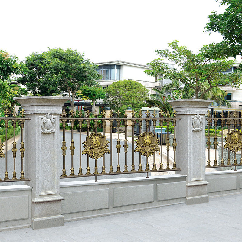 围墙护栏别墅花园庭院铁艺围栏庭院小区交通道路防撞栏杆锌钢护栏