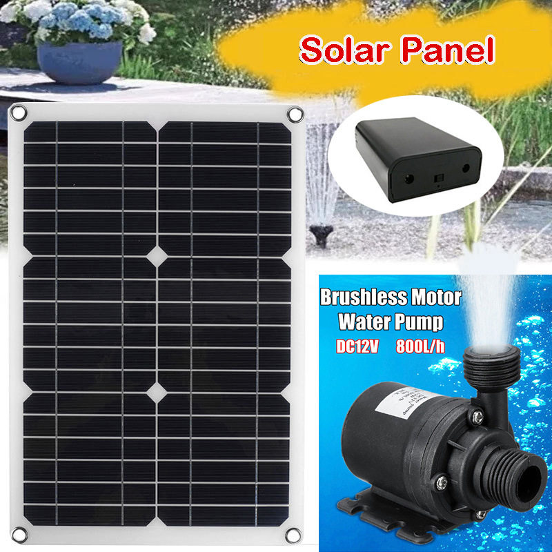 单晶20W18V12V电池盒水泵套装大流量绿色环保套装抽水无忧能源