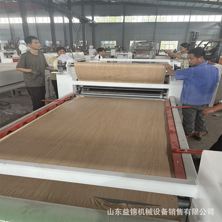 卷材镀锌板pvc膜覆膜机自动收放隔断单板热贴PVC平贴机