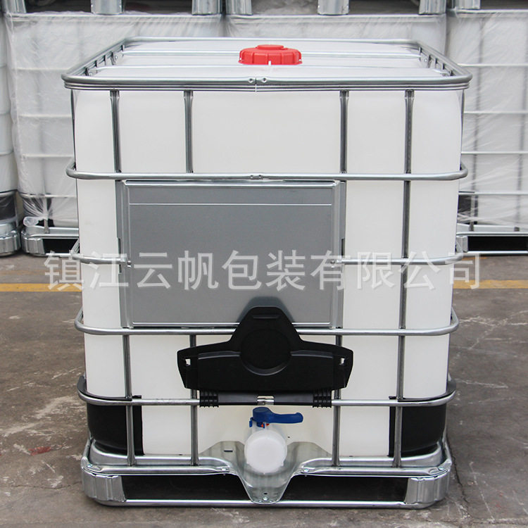 订置80大阀门吨桶全新加厚化工塑料1000升容器化工桶集装桶大容量