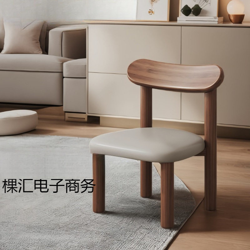 实木小凳子家用矮凳客厅坐凳软包小板凳坐凳换鞋凳宝宝靠背小椅子