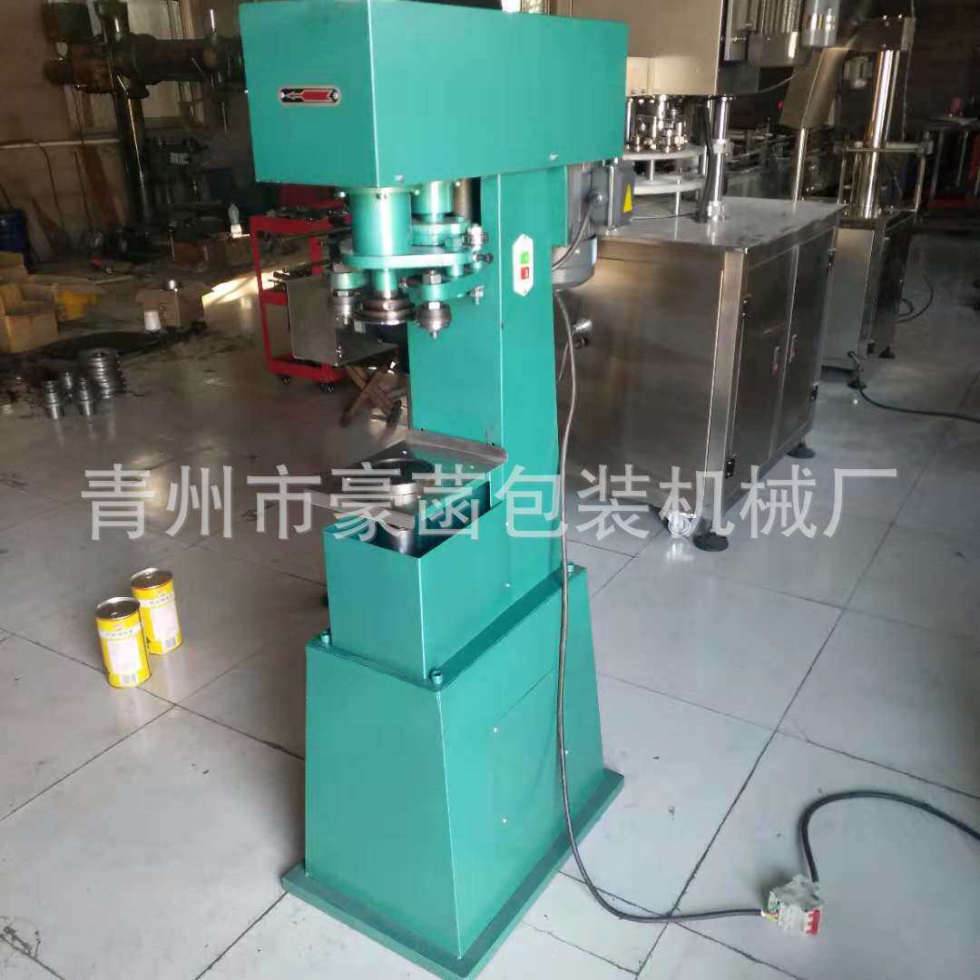 半自动易拉罐封口机 海鲜罐螺旋口封口机 台式不锈钢包装机器商用