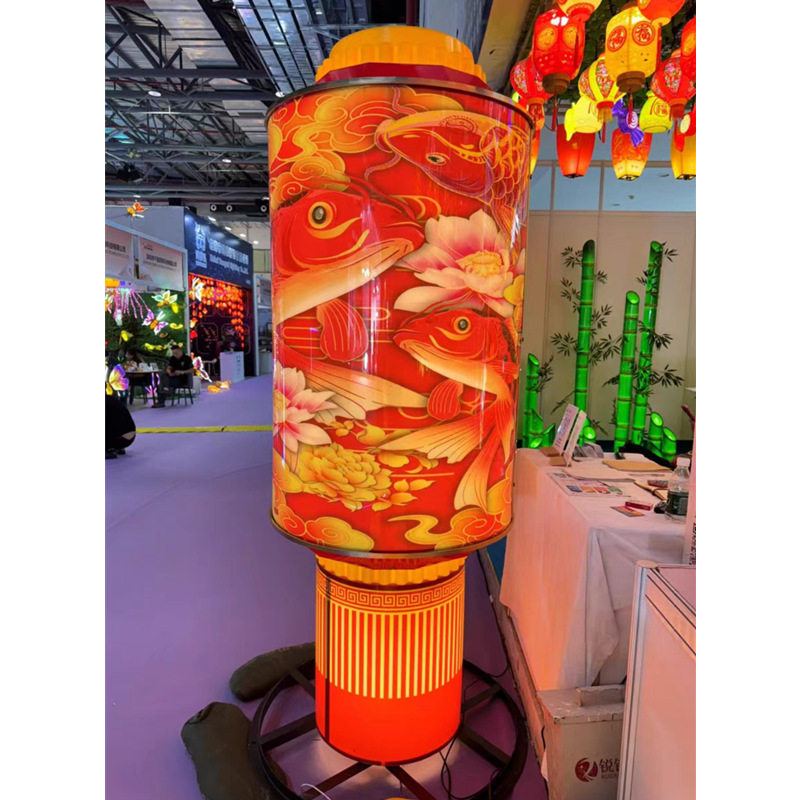 春节元旦户外防水旋转冬瓜灯笼景观灯节日喜庆氛围布置亮化装饰灯