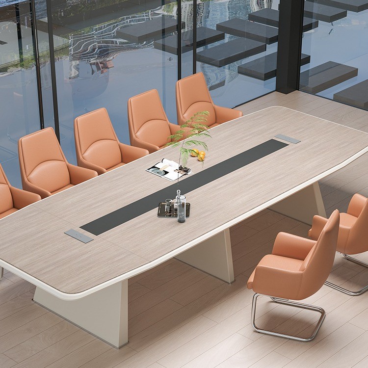 办公家具 会议桌  长桌  简约现代会议室接待长条洽谈桌 桌椅组合