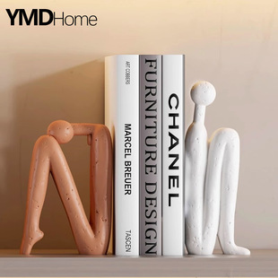 现代艺术高级感小众摆件奶油风客厅电视柜轻奢开放格家居软装饰品