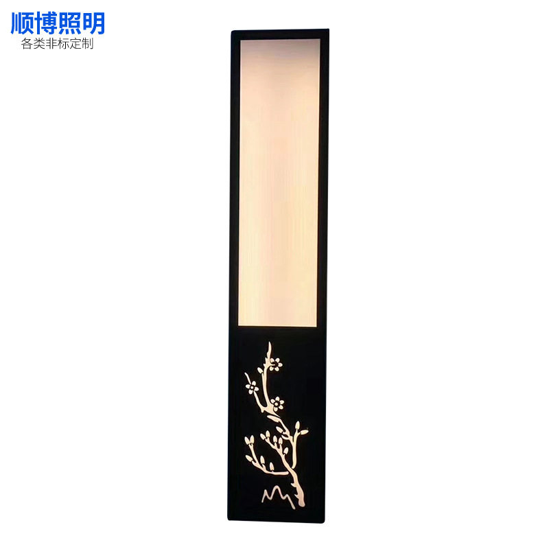 厂家批发新中式长条壁灯客厅灯别墅中国风壁灯卧室床头长条壁灯