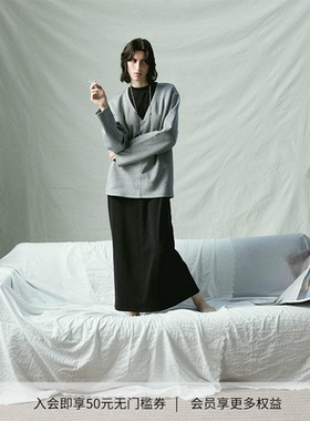 DIONYS*V-neck Basic Sweatshirt 基础宽松版型V领卫衣