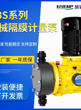 机械隔膜GBS系列计量泵2000L/h流量DN15-40口径PVDF泵头