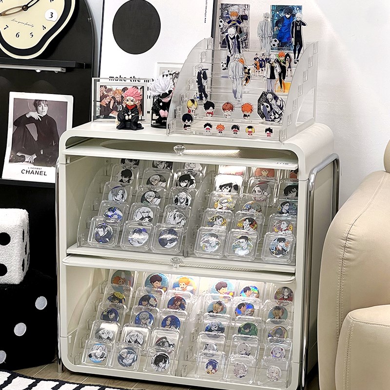 速发吧唧谷子展示柜收纳盒泡克力立玛泡亚牌特展示架